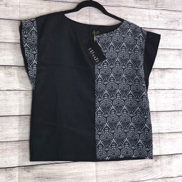 Elliatt Top womens satin medium Immortal cap sleeve Blouse New - Picture 1 of 11